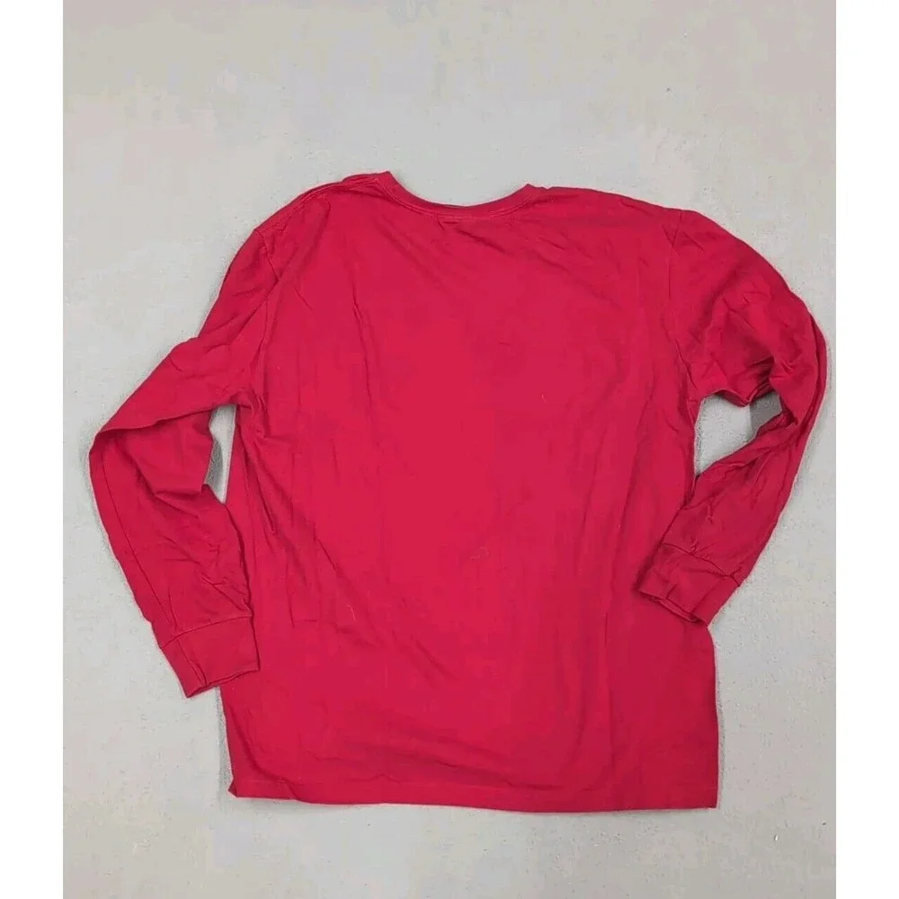 Polo Sport‎ Shirt Mens Large Ralph Lauren Long Sleeve Red Graphic Henley RL